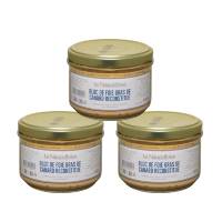 3 can of duck foie gras jar 180 gr